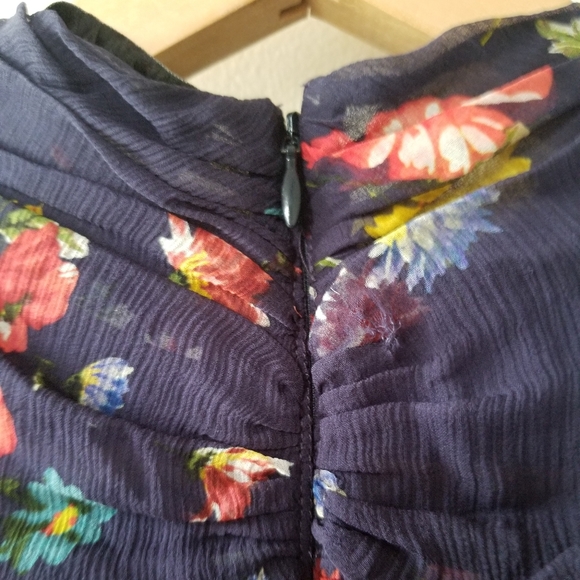 NICHOLAS Gathered Floral Print Silk Mini Dress - Picture 8 of 15